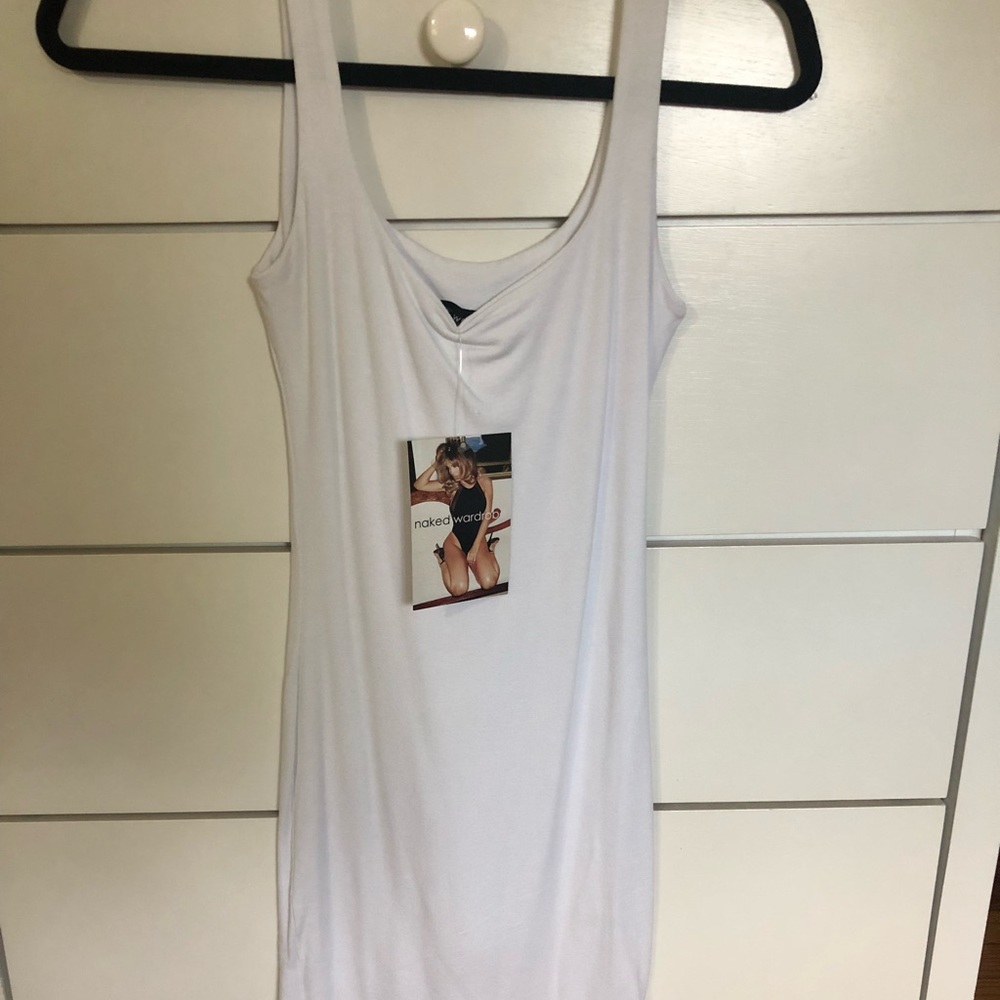 White body con dress